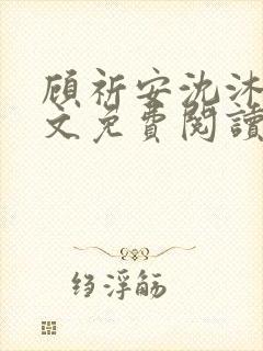 顾祈安沈沐婉全文免费阅读最新章节