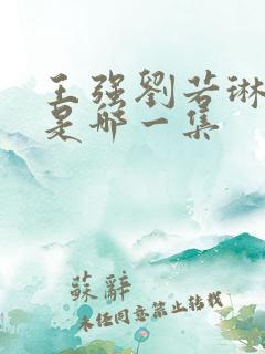 王强刘若琳亲吻是哪一集