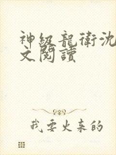 神级龙卫沈浪全文阅读