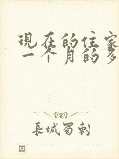 现在的住家保姆一个月的多少钱