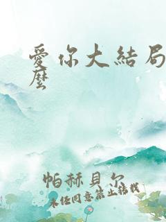 爱你大结局是什么