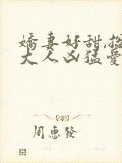 娇妻好甜,总裁大人凶猛爱
