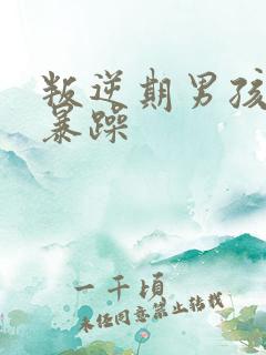 叛逆期男孩脾气暴躁