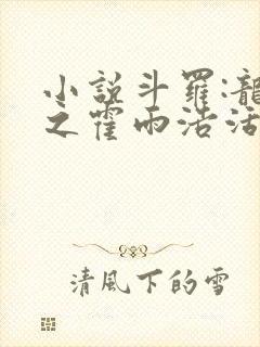 小说斗罗:龙王之霍雨浩活在万年后观看