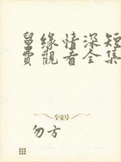 舅缘情深短剧免费观看全集高清版