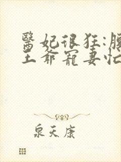 医妃很狂:腹黑王爷宠妻忙