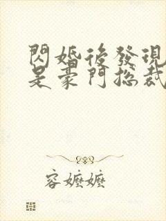 闪婚后发现老公是豪门总裁 全本