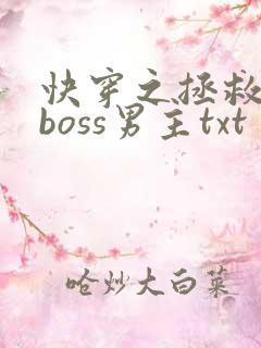 快穿之拯救黑化boss男主txt