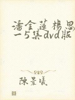 潘金莲杨思敏1一5集dvd版
