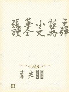 张华小说免费阅读全文无弹窗