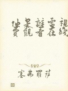 他是谁电视剧免费观看在线观看完整版