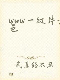 www一级片黄色