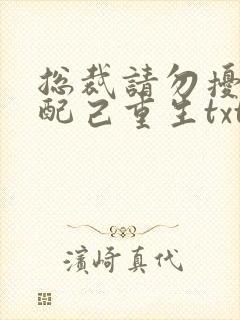 总裁请勿扰,原配己重生txt