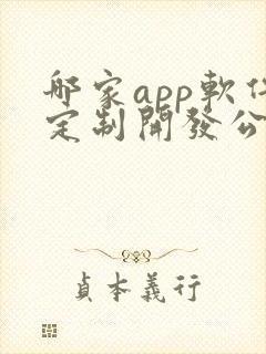 哪家app软件定制开发公司好