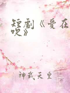 短剧《爱在晚风吹》
