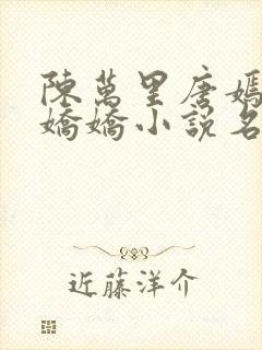 陈万里唐嫣然宋娇娇小说名