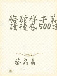 骆驼祥子第一章读后感500字左右