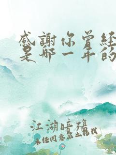 感谢你曾经来过是哪一年的歌
