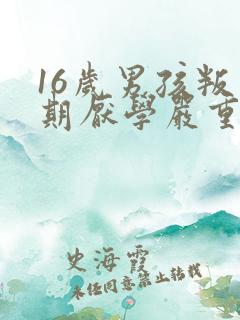 16岁男孩叛逆期厌学严重怎么办