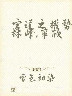 官道之权势滔天林峰,宁欣