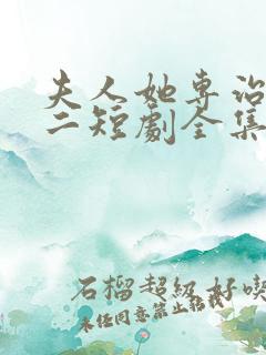 夫人她专治不服二短剧全集免费观看