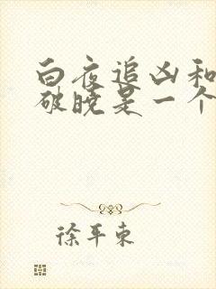 白夜追凶和白夜破晓是一个导演吗