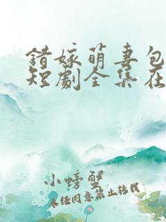错嫁萌妻包甜的短剧全集在线