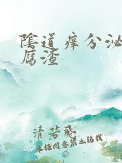 阴道痒分泌物豆腐渣