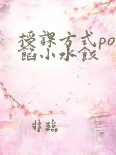 授课方式po肉馅小水饺