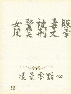 女警被毒贩抓住用笑刑文章
