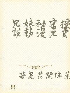 兄妹秘密授课小说动漫免费