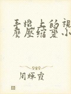 手机上的视频怎么压缩变小