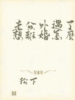 老公外遇了我不想离婚怎么办