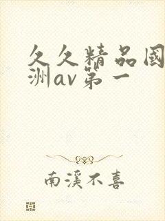 久久精品国产亚洲av第一