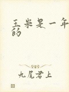 玉米是一年几熟的