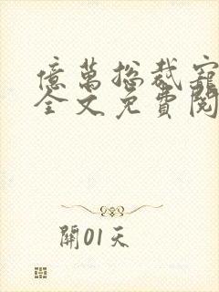 亿万总裁宠不停全文免费阅读