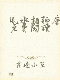 风水相师唐大宝免费阅读