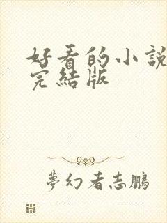 好看的小说免费完结版