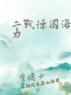二战德国海军实力