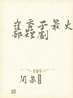 崔秀子最火的十部短剧
