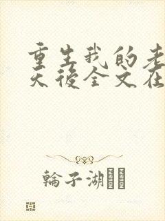 重生我的老婆是天后全文在线阅读