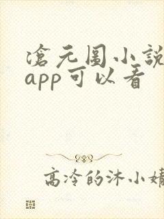 沧元图小说哪个app可以看