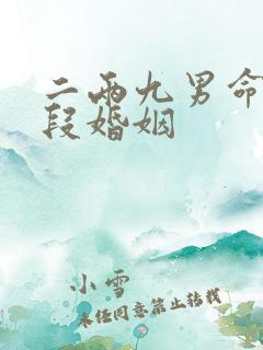 二两九男命有几段婚姻