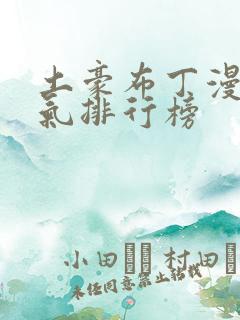 土豪布丁漫画人气排行榜
