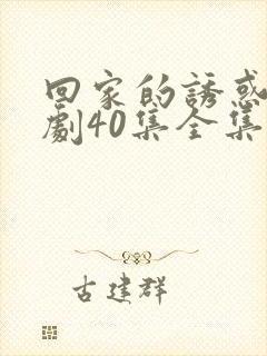 回家的诱惑电视剧40集全集免费