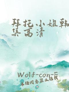 拜托小姐韩剧全集高清