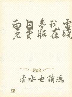 白日梦我电视剧免费版在线观看全集