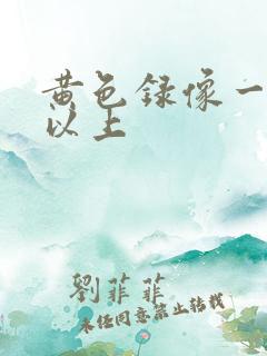 黄色录像一级片以上