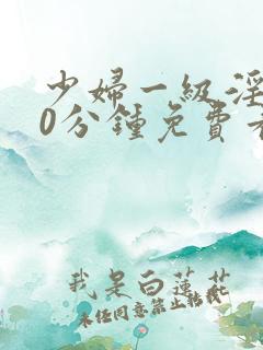 少妇一级淫片60分钟免费看