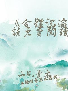 《合体沉沦》小说免费阅读
